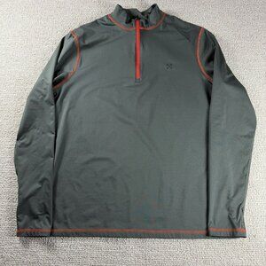 Oxbow Performance 1/4 Zip Pullover Shirt Green Orange Women’s Size XXL